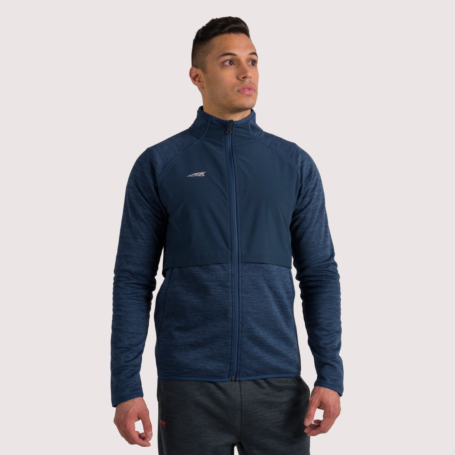 Blue Altra Everyday Hybrid Men's Running Jackets | KSA-28165499