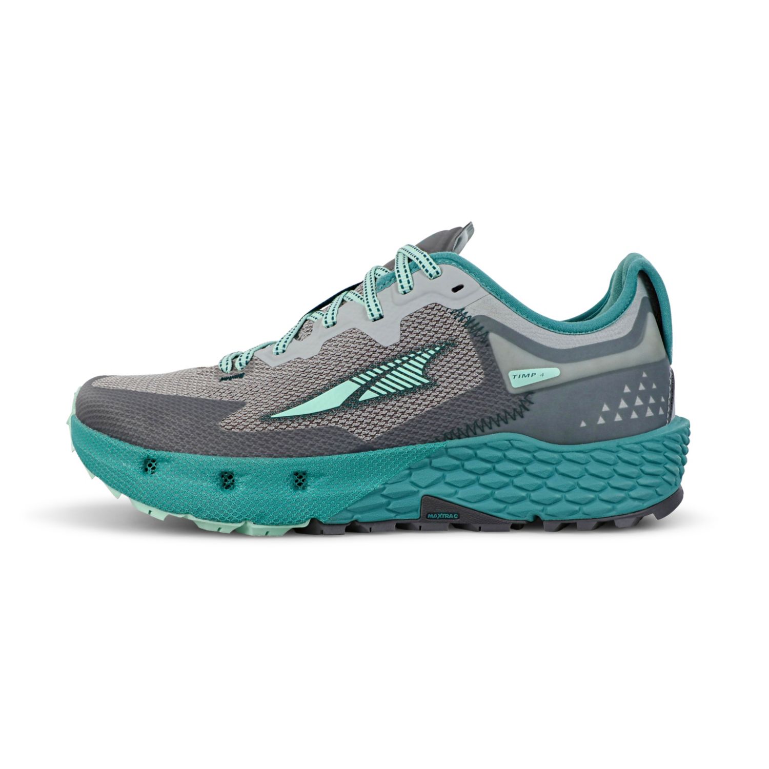 Grey / Turquoise Altra Timp 4 Women's Trail Running Shoes | KSA-41395789