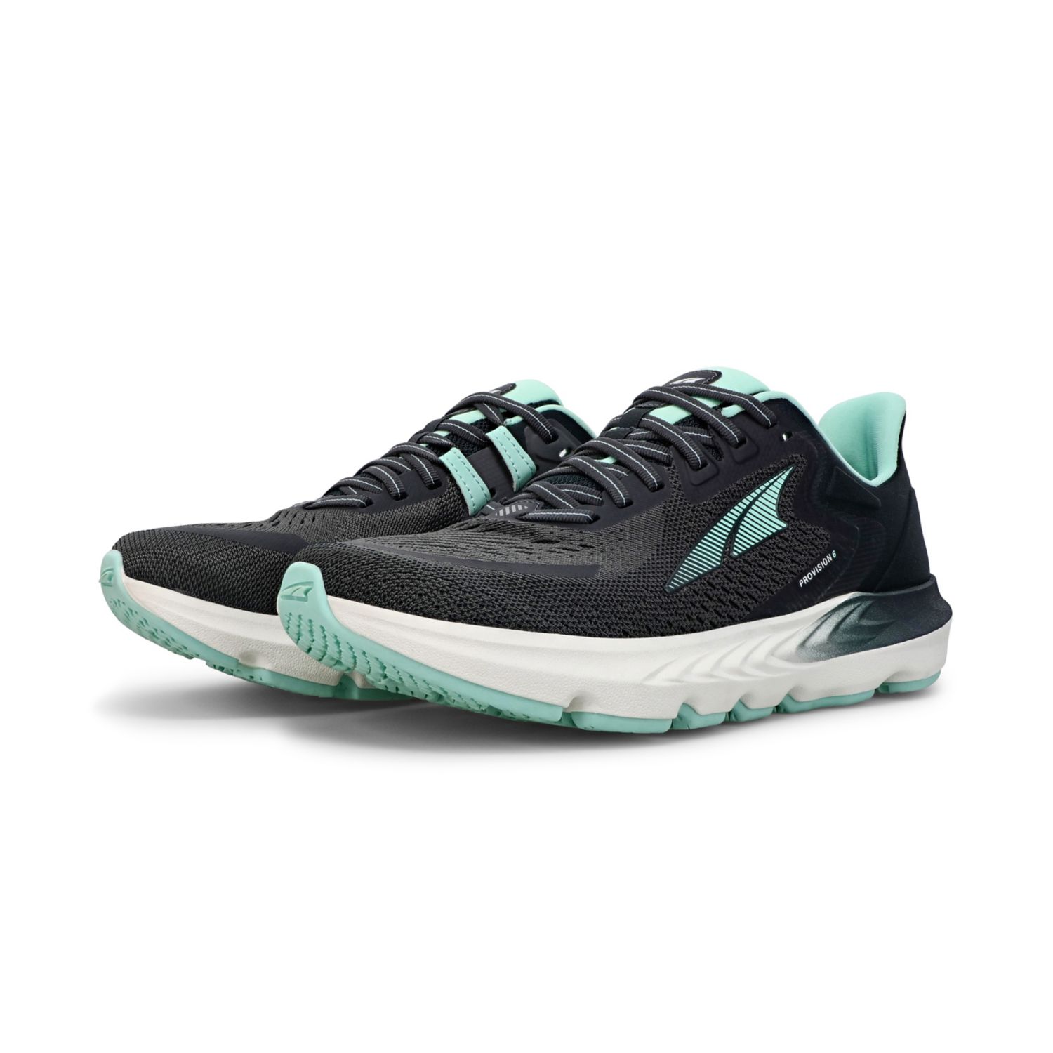 Black / Turquoise Altra Provision 6 Women's Road Running Shoes | KSA-13879249