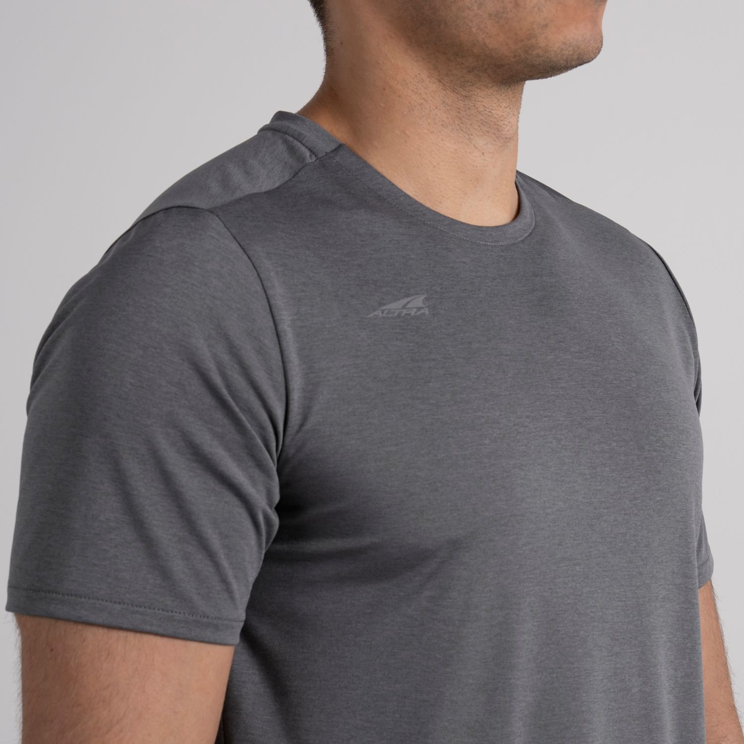 Blue Grey Altra Core Men's T Shirts | KSA-87162499