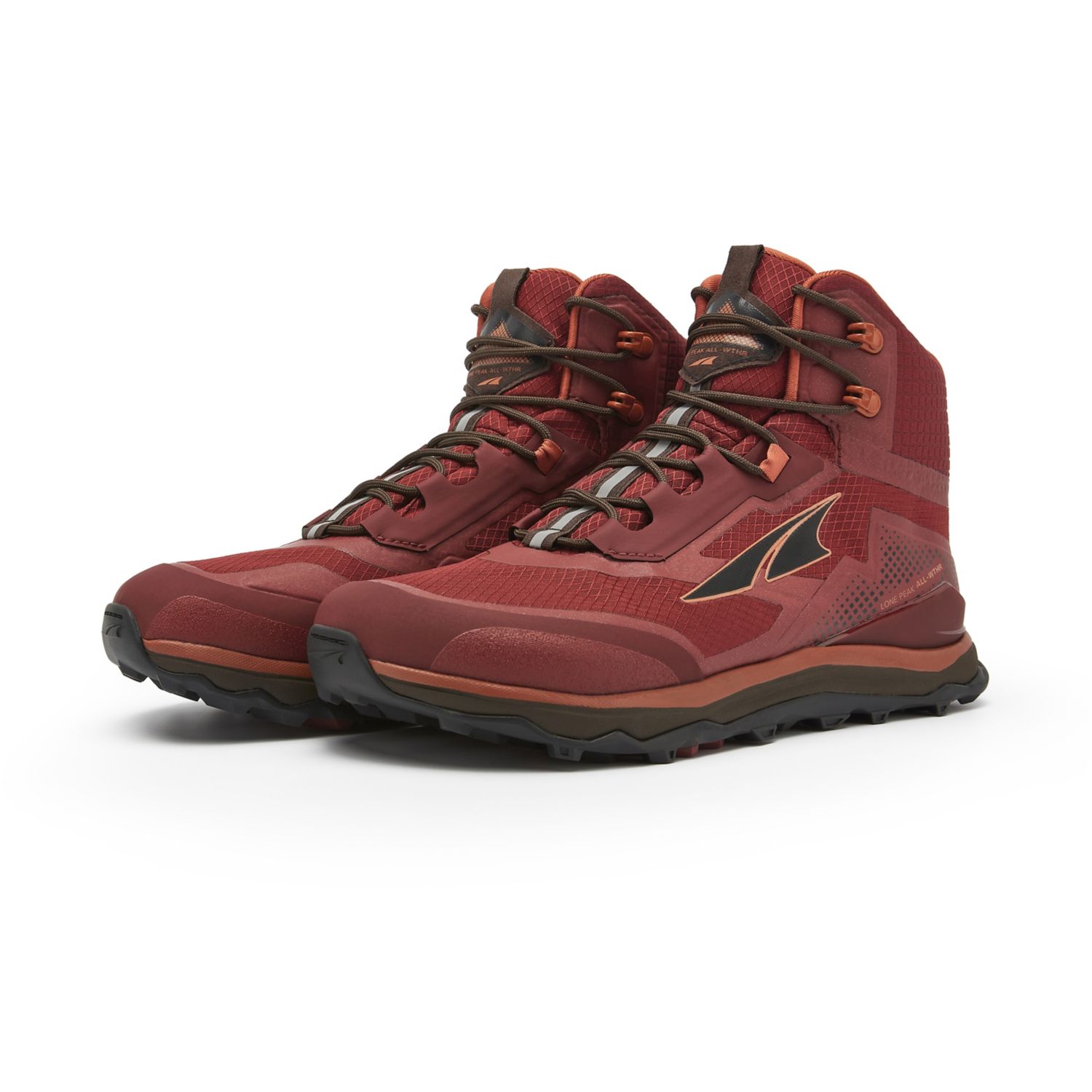 Burgundy Altra Lone Peak All-wthr Mid Men's Hiking Boots | KSA-61073929