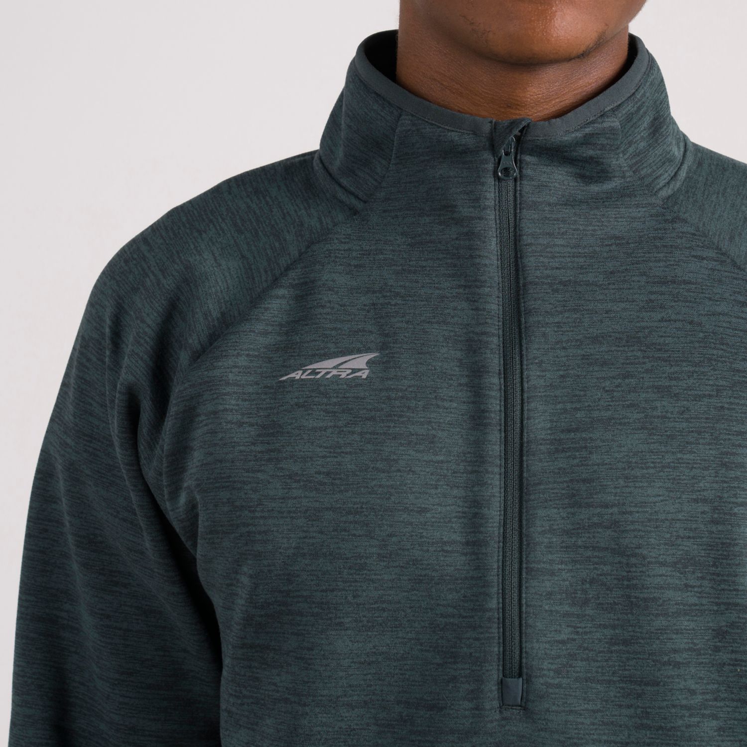 Dark Green Altra Core 1/2 Zip Men's Pullover | KSA-72956319