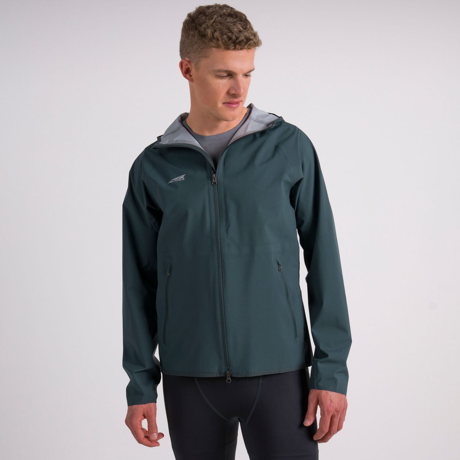 Dark Green Altra Waterproof Men\'s Running Jackets | KSA-61534909